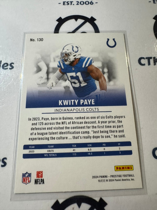 2024 NFL Prestige Dots Xtra Points #130 Kwity Paye Indianapolis Colts