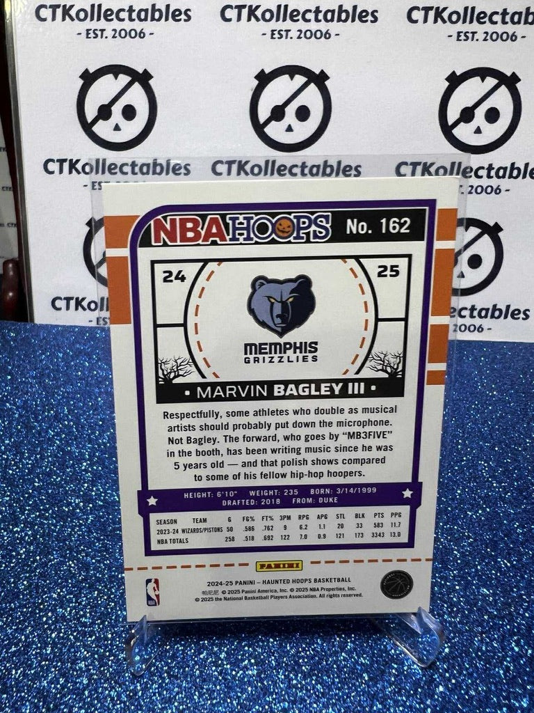 2024-25 Panini NBA HAUNTED HOOPS Slime Parallels #162 Marvin Bagley III Memphis