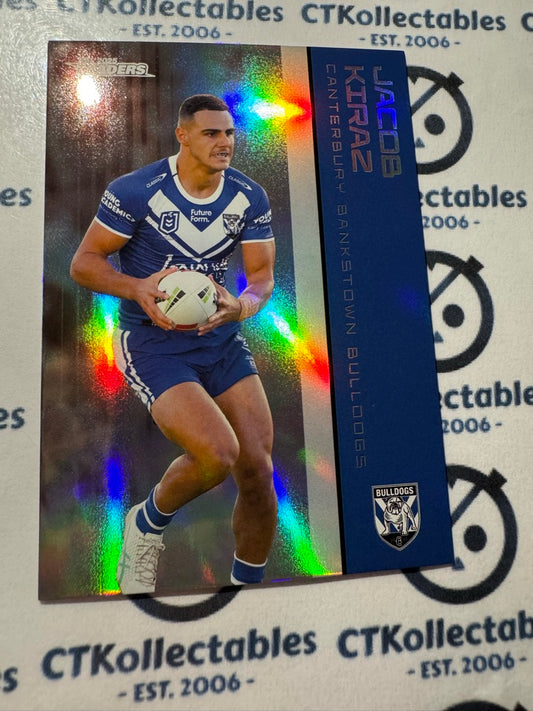 2025 NRL Traders Silver Parallel PS 024 JACOB KIRAZ BULLDOGS