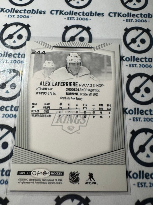 2024-25 O-Pee-Chee Hockey Alex Laferriere Rookie Card RC #344 Kings