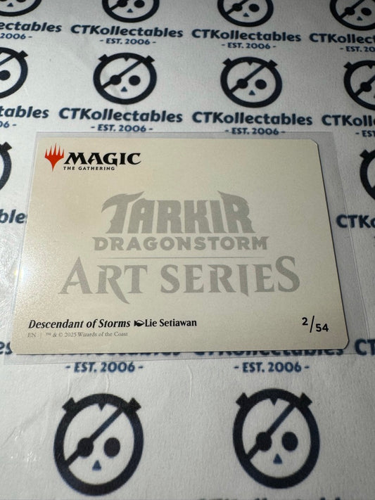 Magic The Gathering Tarkir Dragonstorm 2/54 Art Series Descendant Lie Setiawan