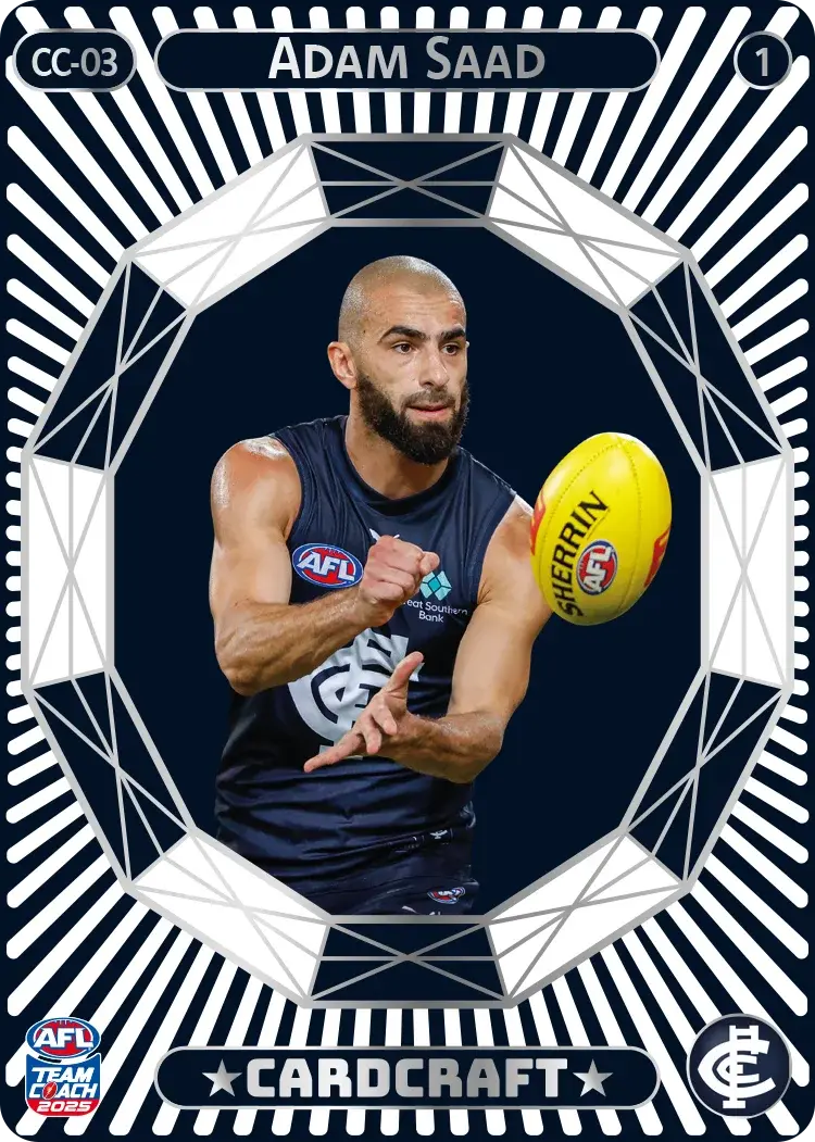 2025 AFL Teamcoach Adam Saad Cardcraft #1 CC-03 Blues