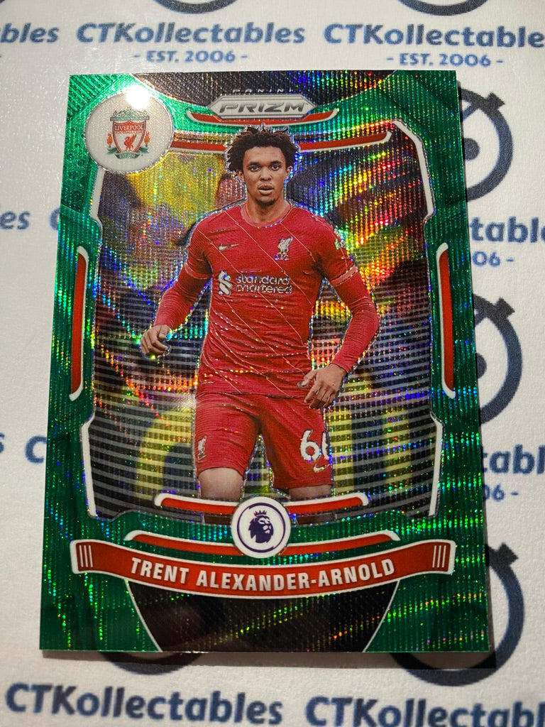 2021-22 Panini Prizm Premier League Soccer Trent Alexander-Arnold Green Wave #79
