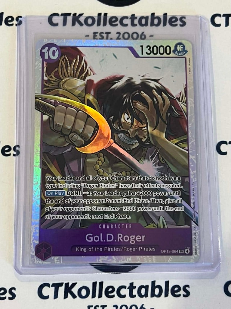 One Piece - Carrying on his will Super Rare OP13-064 – Gold.D.Roger
