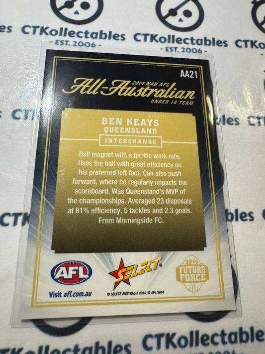 2014 Select AFL Future Force Ben Keays All Australian #AA21