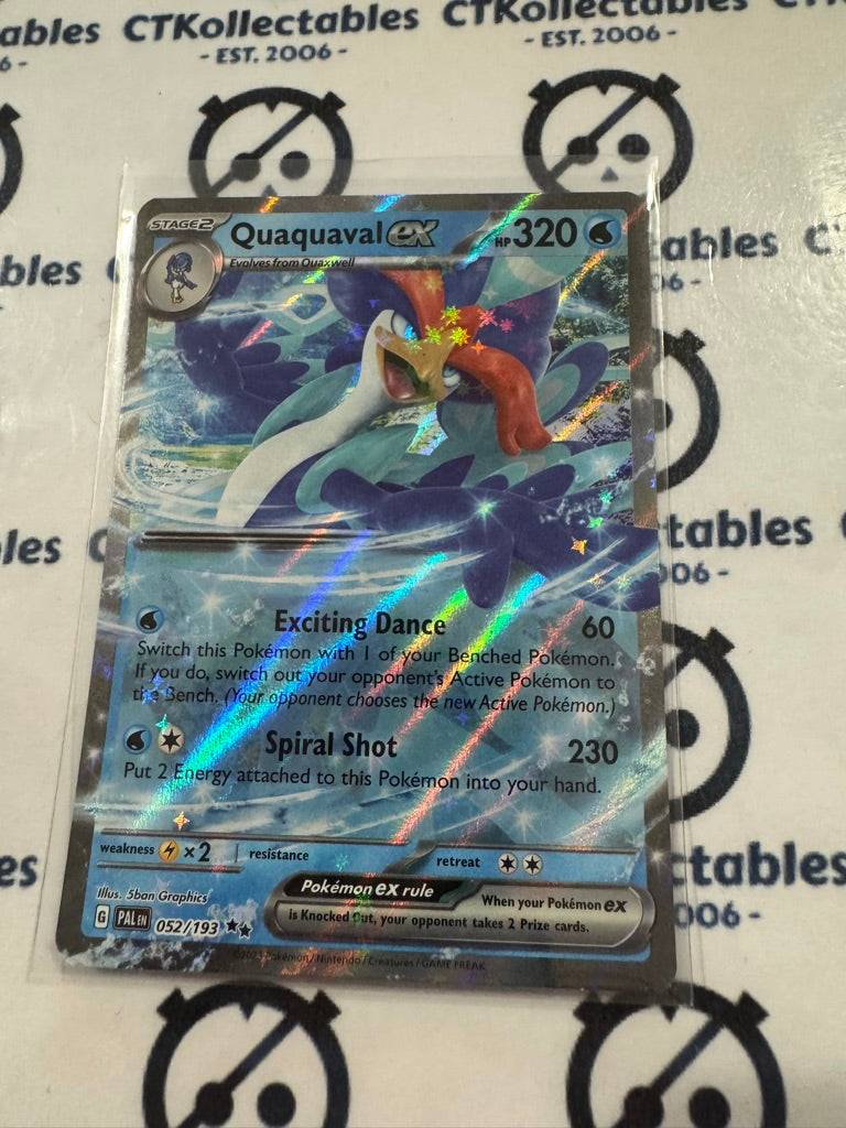 Quaquaval EX #052/193 2023 Scarlet & Violet Paldea Evolved Pokemon Card