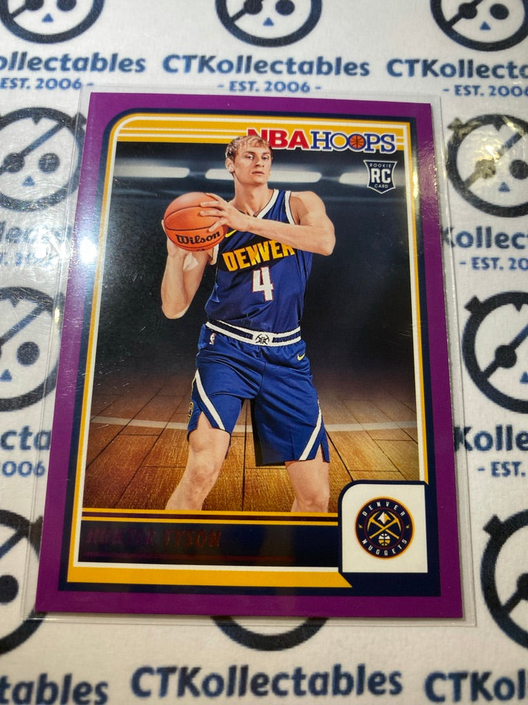 2023-24 Panini NBA HOOPS Hunter Tyson Purple Parallel #259 Nuggets