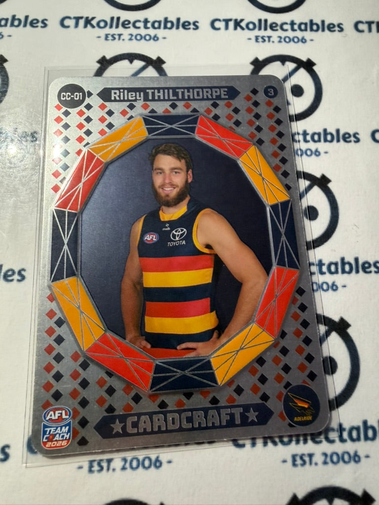 2026 Teamcoach AFL Cardcraft CC-01 Riley Thilthorpe Crows