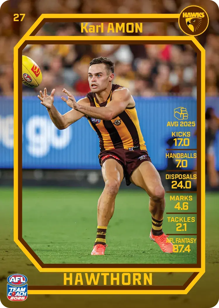 2026 Teamcoach AFL Base #27 Karl Amon
