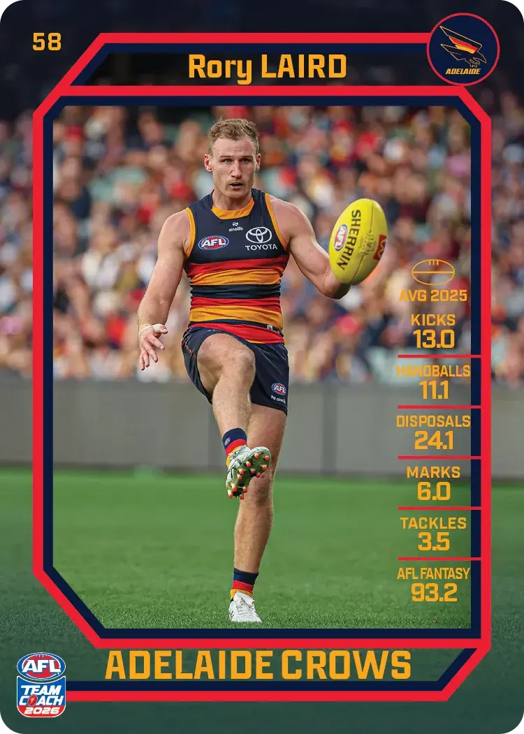 2026 Teamcoach AFL Base #58 Rory Laird