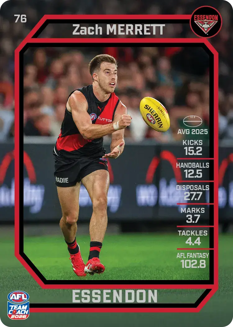 2026 Teamcoach AFL Base #76 Zach Merrett
