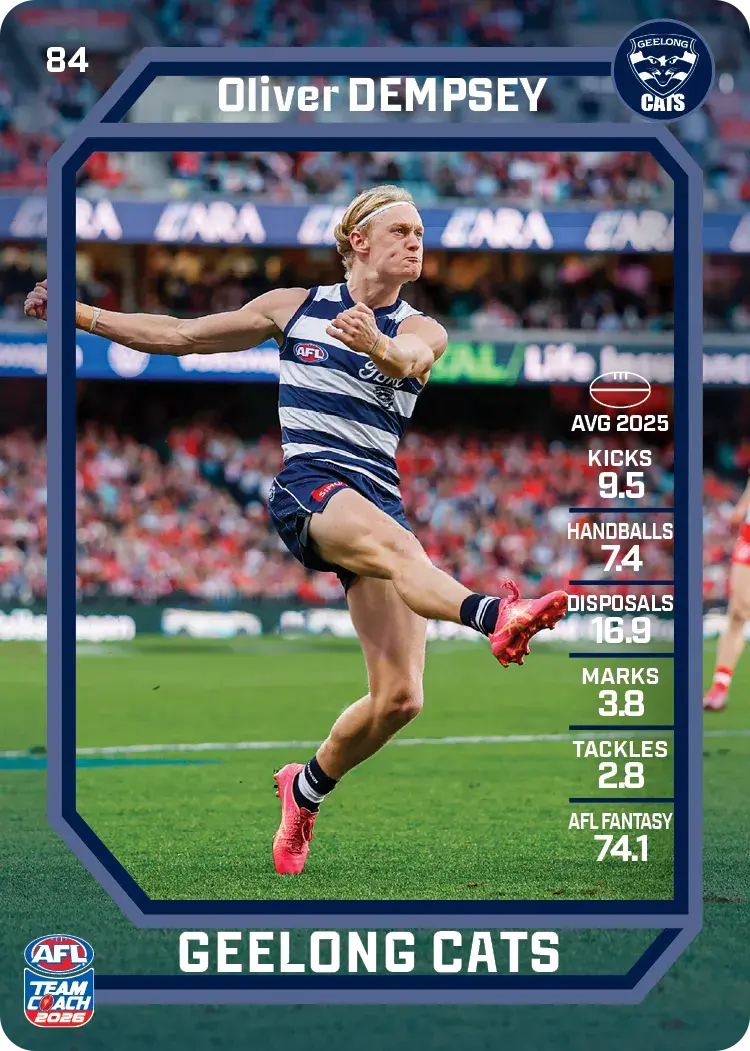2026 Teamcoach AFL Base #84 Oliver Dempsey