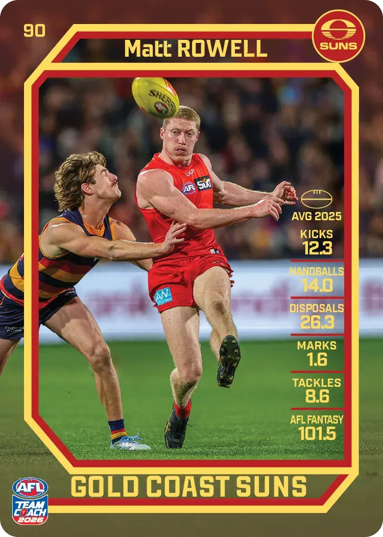 2026 Teamcoach AFL Base #90 Matt Rowell