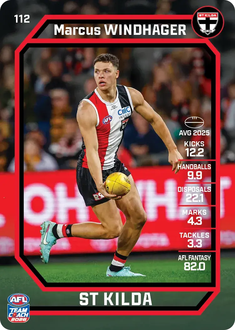2026 Teamcoach AFL Base #112 Marcus Windhager