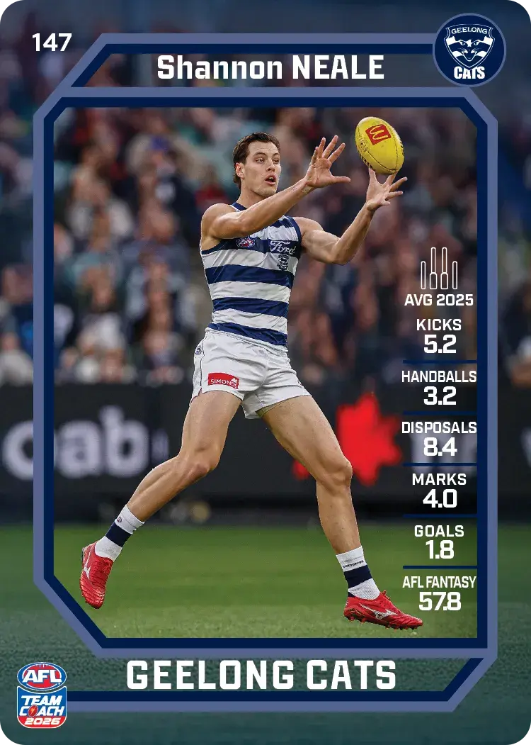 2026 Teamcoach AFL Base #147 Shannon Neale