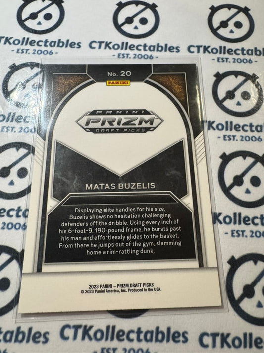 2023 NBA Panini Prizm Draft Picks Matas Buzelis Brilliance #20