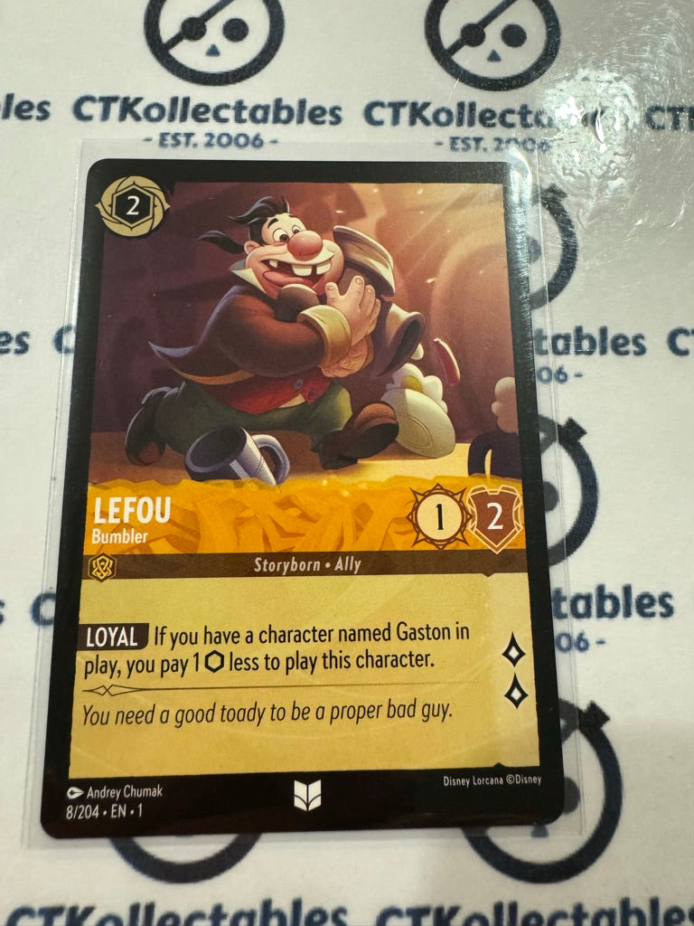 2024 Disney Lorcana Non-Foil #8/204 Lefou – The First Chapter Uncommon