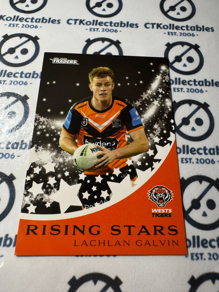 2025 NRL Traders Rising Stars RS 49 / 51 WESTS TIGERS LACHLAN GALVIN