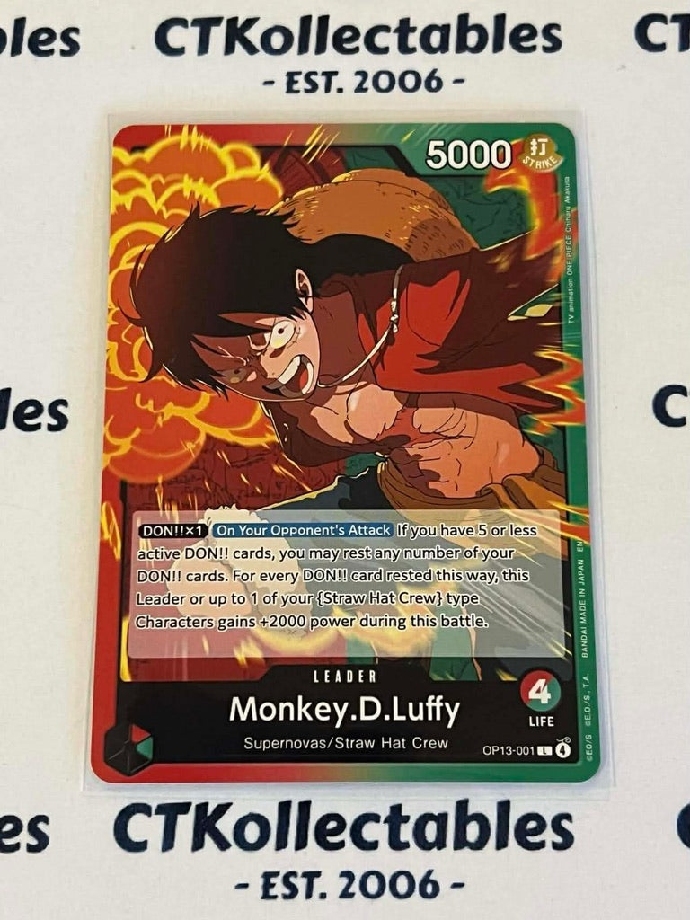One Piece - Carrying on his will Leader OP13-001 – Monkey.D.Luffy