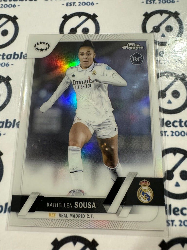 2022-23 Topps Chrome UEFA Women’s Soccer #53 Kathlellen Sousa Refractor