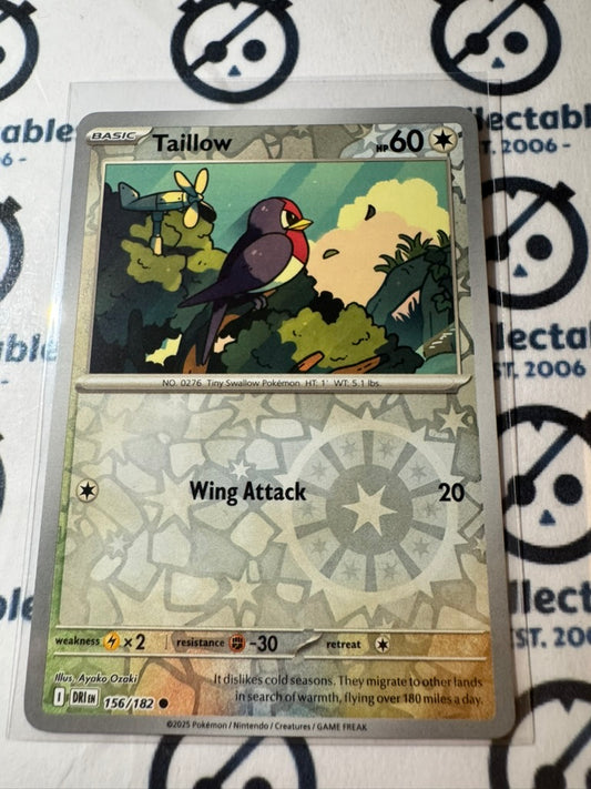 Taillow Scarlet & Violet Destined Rivals #156/182 Reverse Holo Pokemon