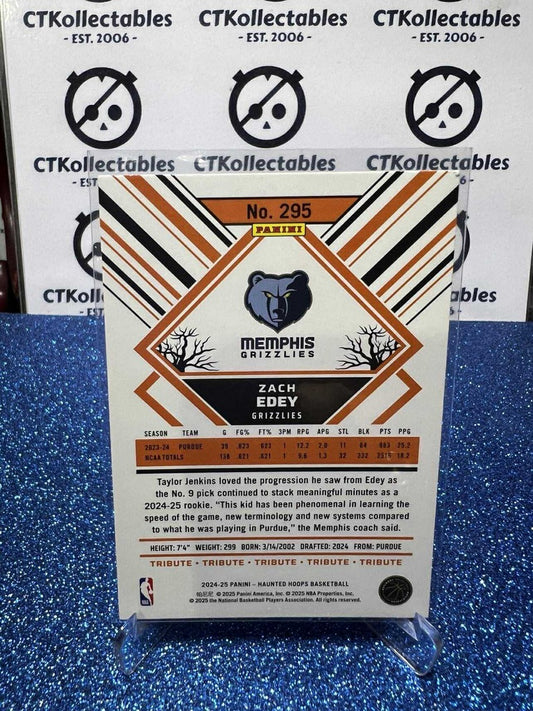 2024-25 Panini NBA HAUNTED HOOPS Tribute Rookie #295 Zach Edey, Memphis