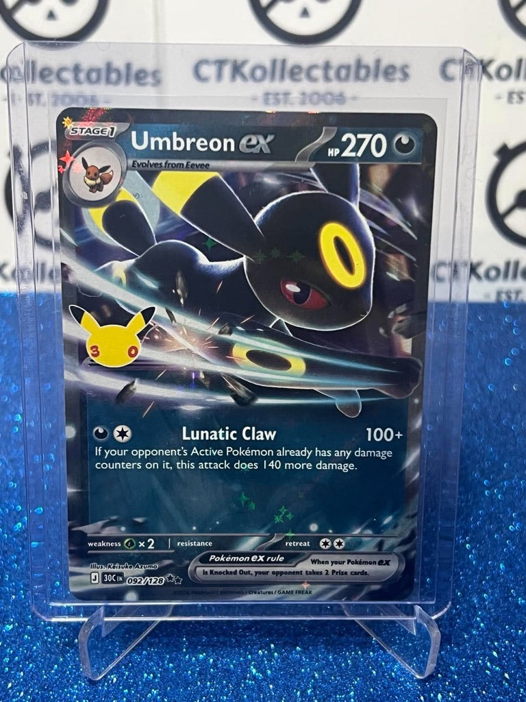 Umbreon EX 092/128 Double Rare ENG 30th Anniversary Celebration Pokemon TCG