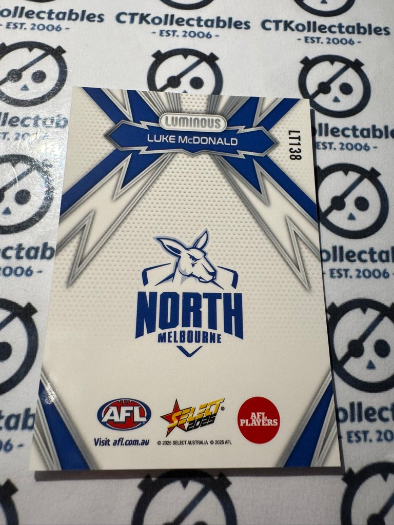 2025 AFL Footy Stars Thunderbolt LT138 Luke Mcdonald Kangaroos