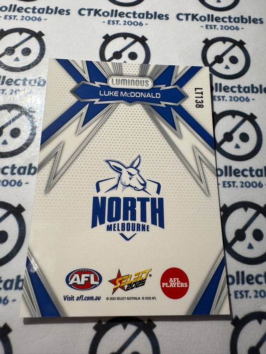 2025 AFL Footy Stars Thunderbolt LT138 Luke Mcdonald Kangaroos