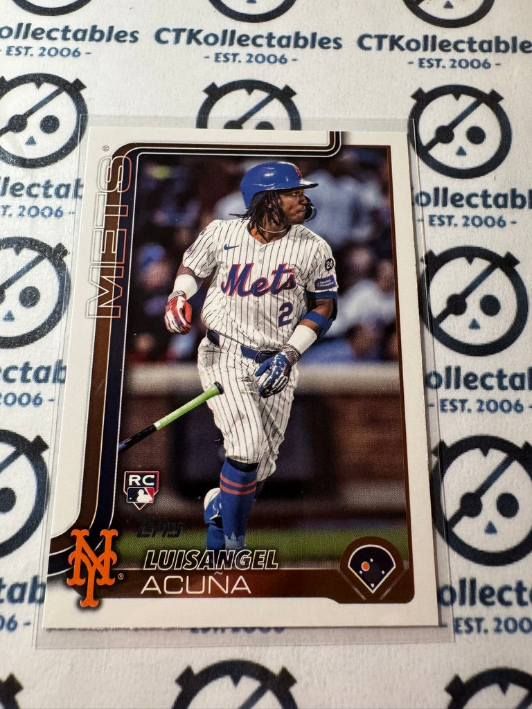 2025 Topps Series 2 Baseball Rookie Card #524 Luisangel Acuña New York Mets RC