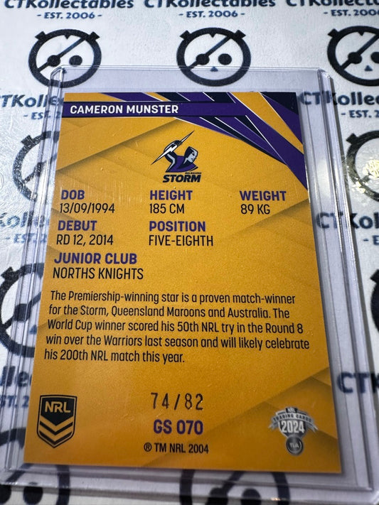 2024 TLA NRL Traders Gold Special Cameron Munster #74/82 Storm