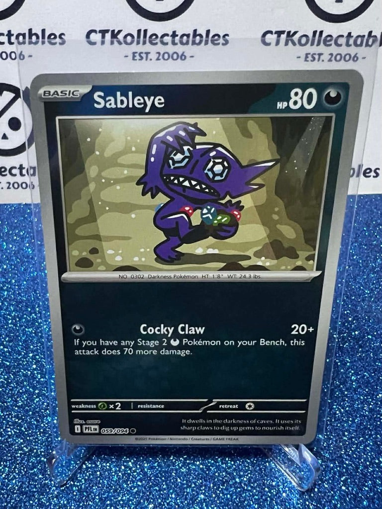 Sableye Reverse Holo 059/094 Phantasmal Flames Pokemon