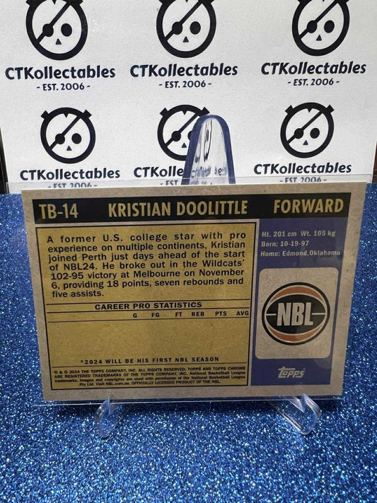 2023-24 Topps Chrome NBL Kristian Doolittle Retro 1971 #TB-14 Wildcats