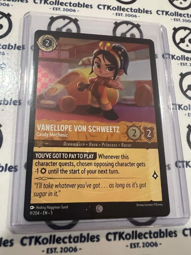 2024 Disney Lorcana Shimmering Skies COLD Foil Vanellope Von Schweetz 9/204