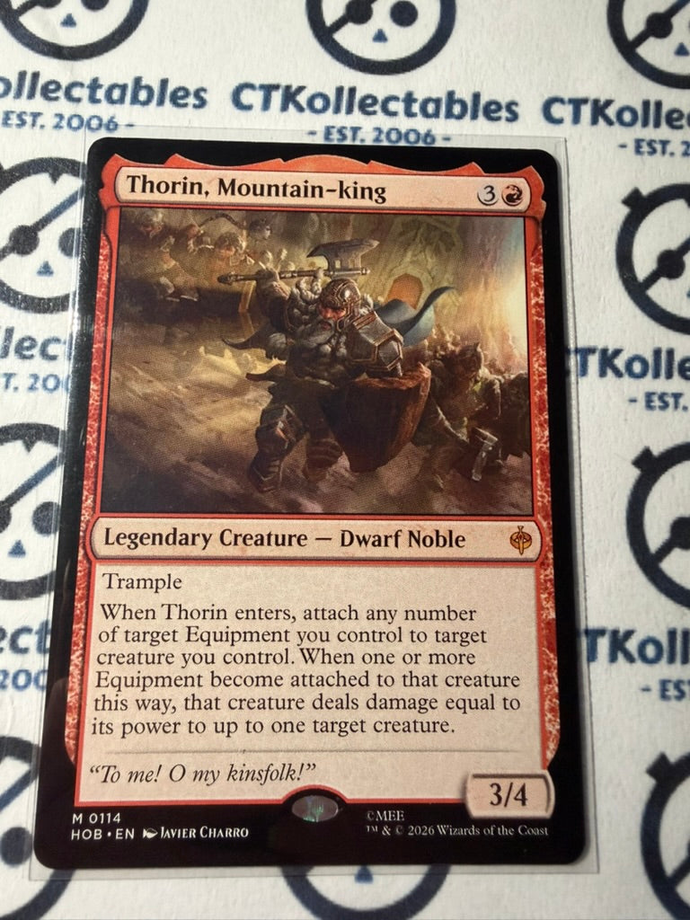 Thorin Mountain-king Mystic #0114 MTG The Hobbit Foil TCG