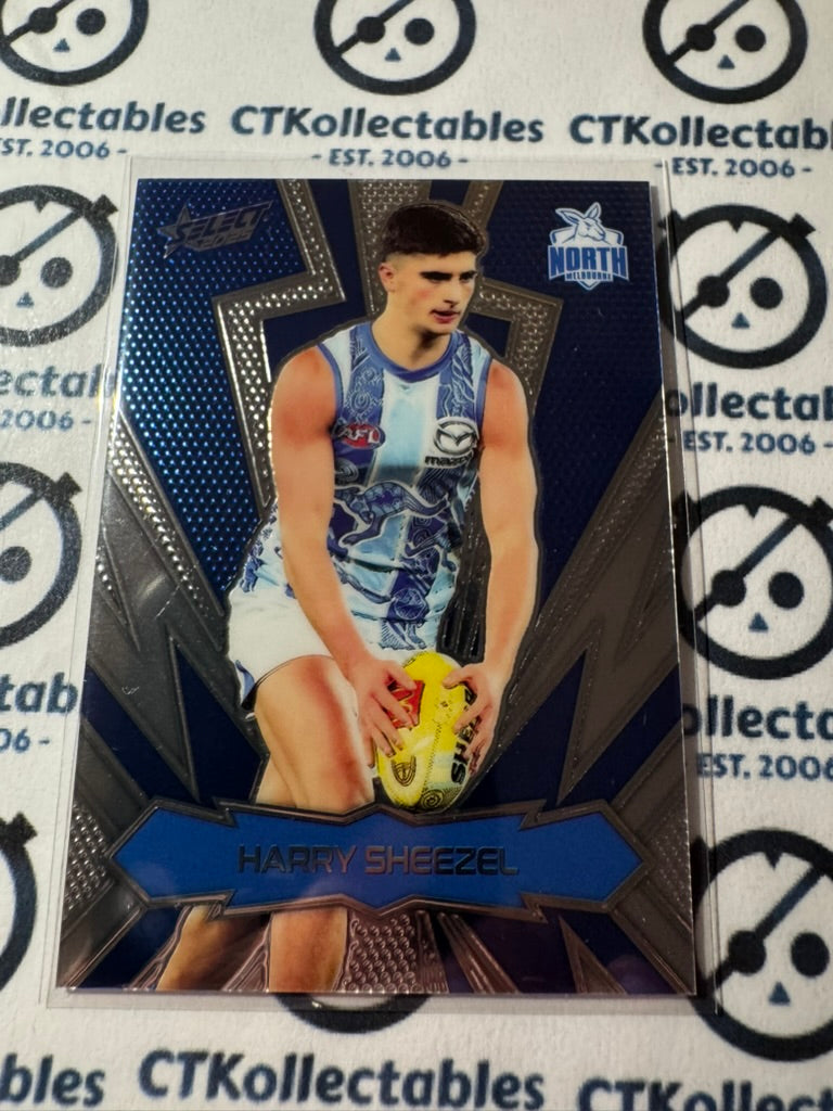 2025 AFL Footy Stars Luminous Harry Sheezel Thunderbolt GOLD #392/399 Kangaroos