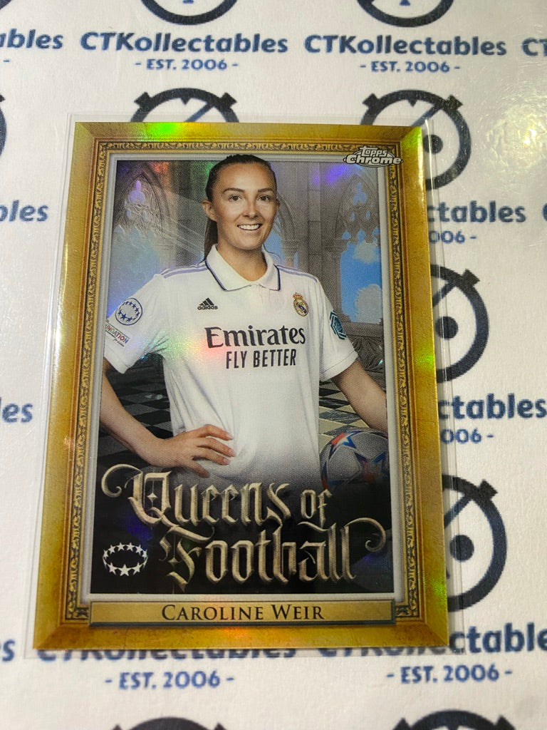 2022-23 Topps Chrome UEFA Women’s Caroline Weir Queens of football #Q-17