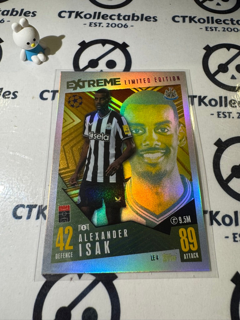 2023-24 TOPPS MATCH ATTAX ALEXANDER ISAK EXTREME LIMITED EDITION #LE4