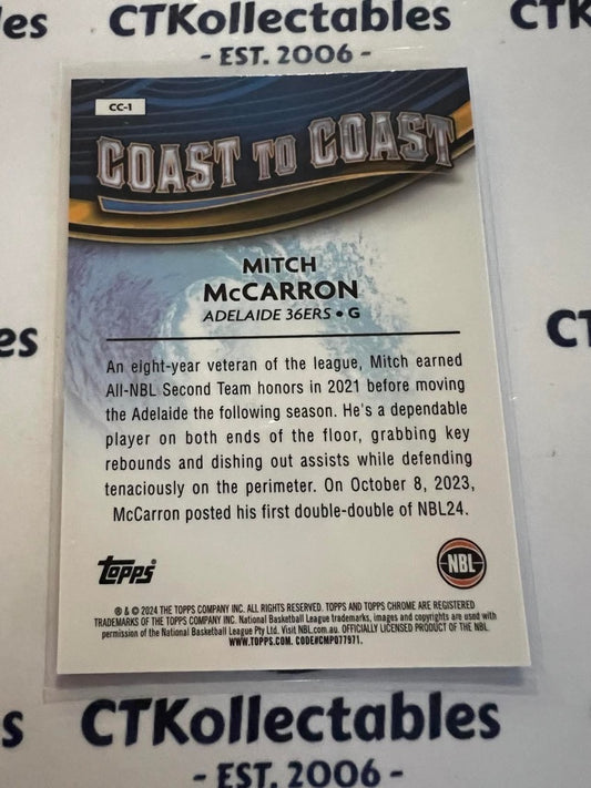 2023-24 Topps NBL Chrome Mitch McCarron Coast to Coast #CC-1 36ers
