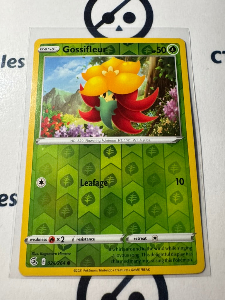 Gossifleur Reverse Holo #024/264 2021 Sword & Shield Fusion Strike Pokemon Card
