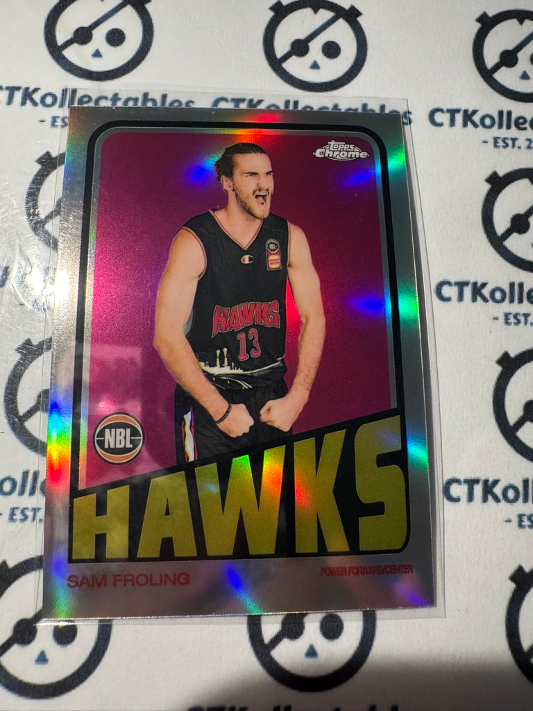 2022-23 Topps NBL Chrome Sam Froling "1972 Topps " #72-7 Hawks