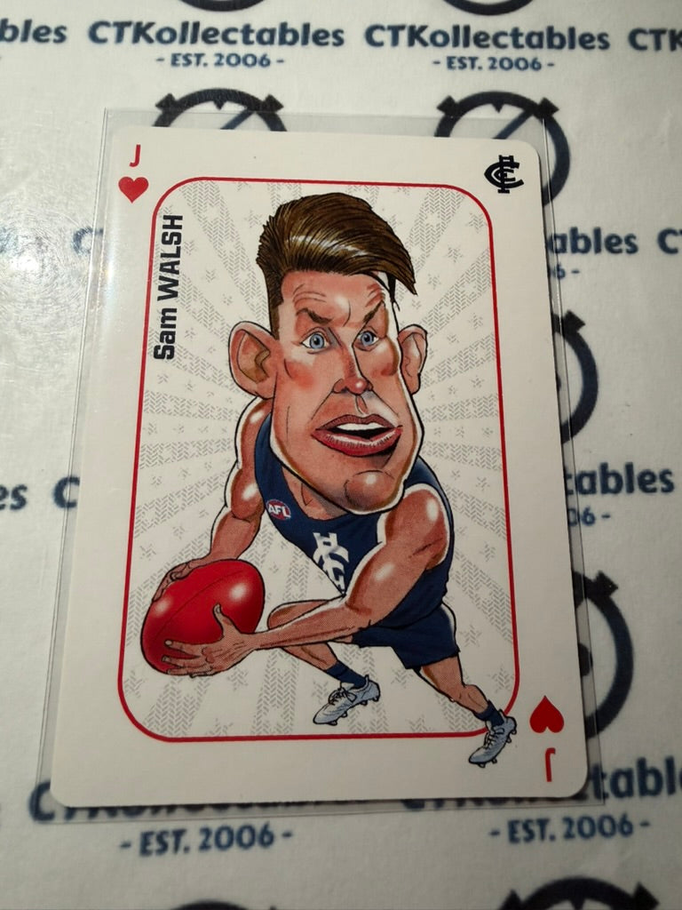 2026 Teamcoach AFL Wildcard Playing Cards Sam Walsh Blues