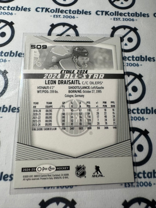 2024-25 O-Pee-Chee Hockey ALL STAR #509 Leon Draisaitl Edmonton Oilers