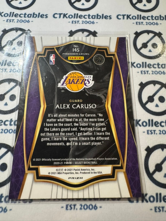 2020-21 NBA Select Alex Caruso Silver Prizm Premier Level #145 Lakers