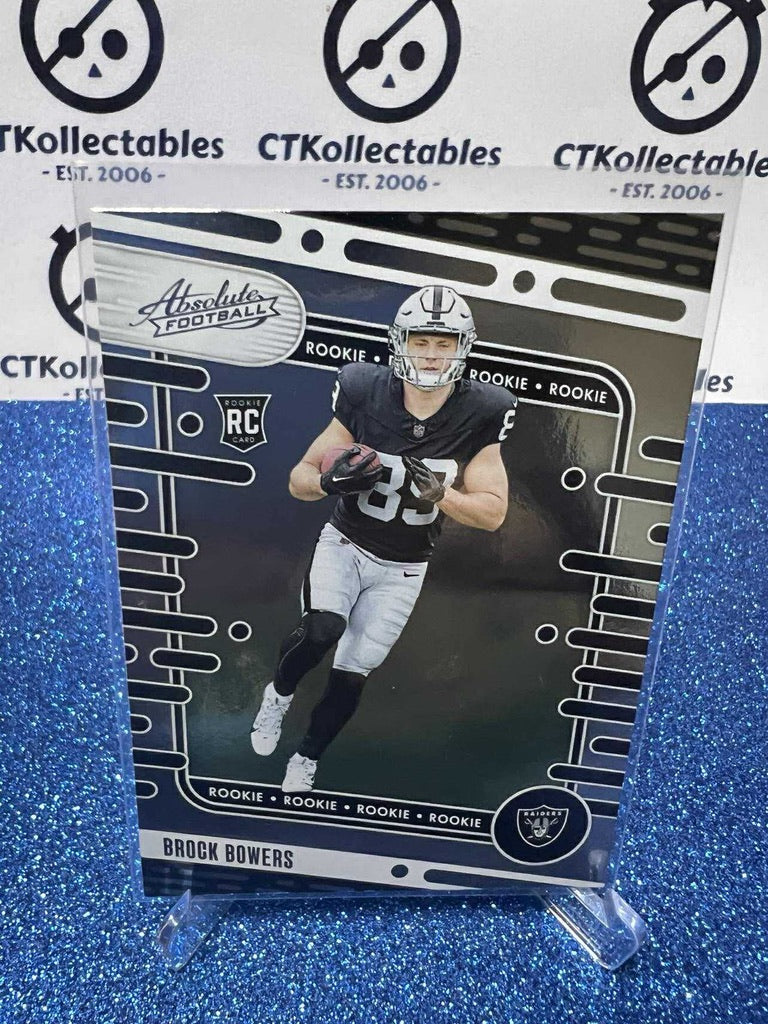 2024 NFL Panini Absolute Rookie RC #113 Brock Bowers Las Vegas Raiders