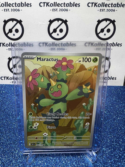 MARACTUS ILLUSTRATION RARE SCARLET & VIOLET BLACK BOLT #093/086 POKEMON CARD