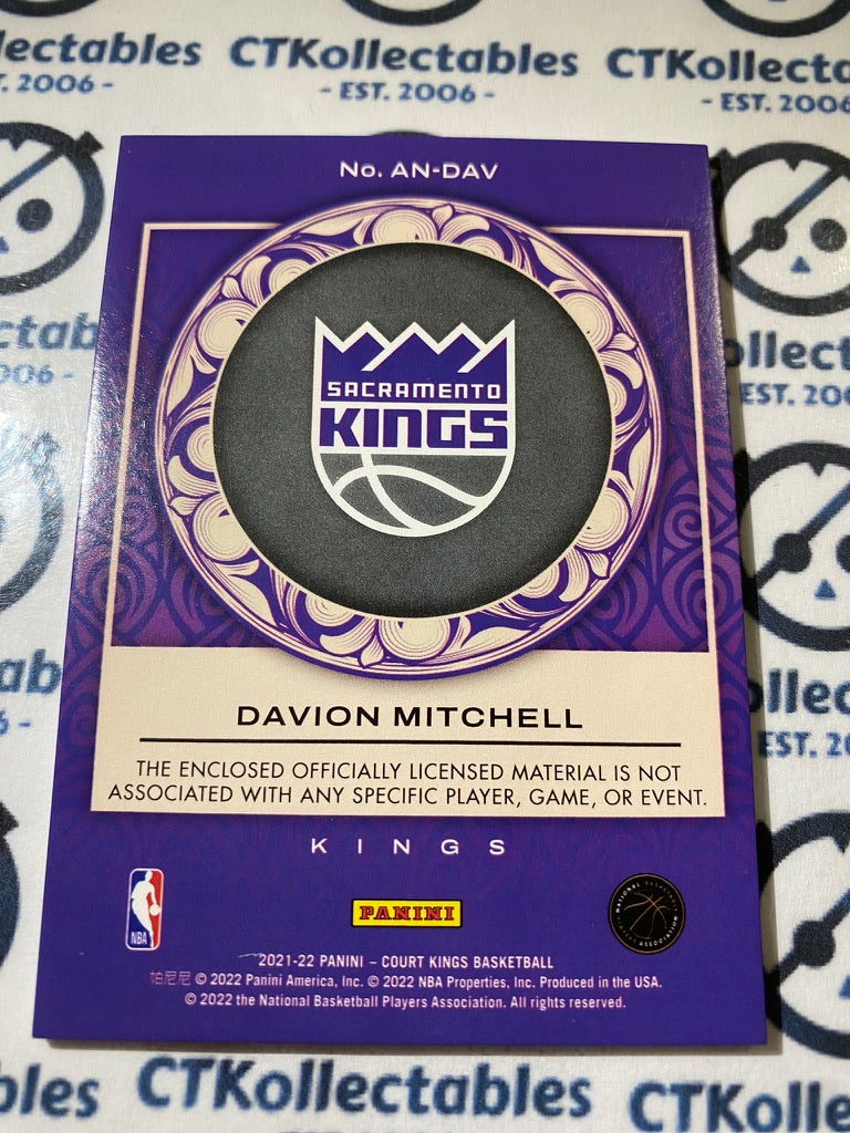 2021-22 NBA Court Kings Davion Mitchell Rookie Art Nouveau Kings