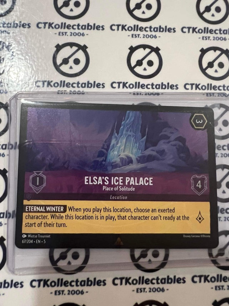 2024 Disney Lorcana Shimmering Skies COLD Foil Elsa's Ice Palace 67/204