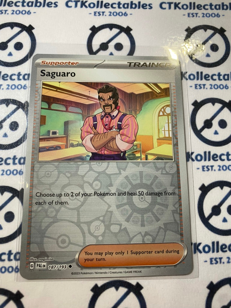 Saguaro Reverse Holo #187/193 2023 Paldea Evolved Pokemon Card
