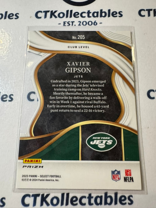 2023 NFL Panini Select Rookie Club Level Die Cut Silver Prizm #205 Xavier Gipson
